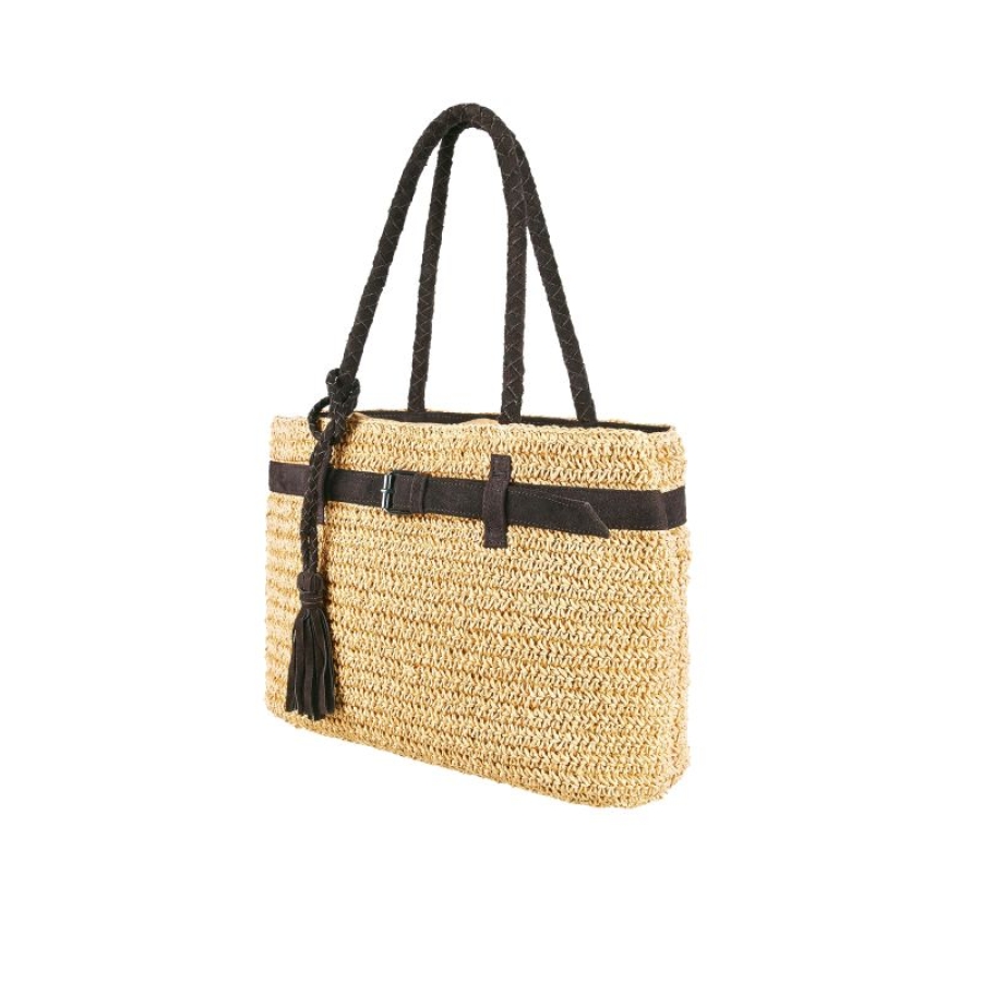 SEABREEZE SHOPPER MEDIUM nature aus Raffiabast